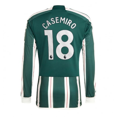 Fotballdrakt Herre Manchester United Casemiro #18 Bortedrakt 2023-24 Langermet